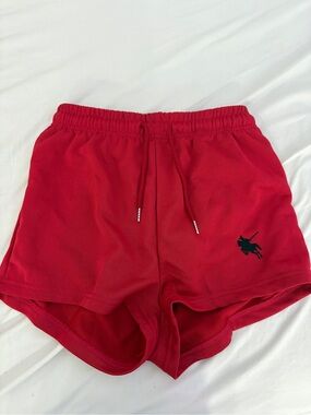 Men's Red Athletic Lounge Shorts